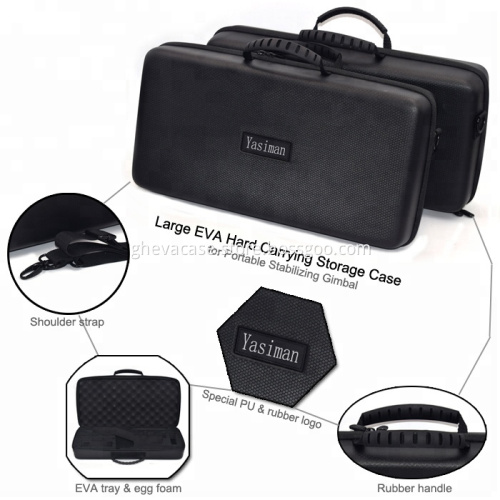 Waterproof hard big eva case with foam insert